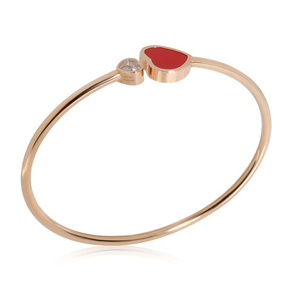 Chopard Happy Hearts Diamond Bangle in 18K Rose Gold 0.05 CTW - Picture 2 of 4
